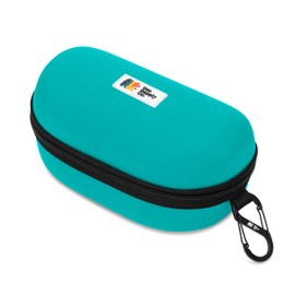Oso Supply Co - Shockproof Water-Resistant Snow Goggles Case, Hard Shell for Large Ski & Snowboard Goggles, Lightweight (Teal)