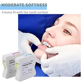 Tira de pulido dental con dientes abrasivos, lijadora de dientes profundos, herramienta de limpieza dental, 4 mm x 6 m, 1 rollo, Azul, 1 talla