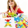 iLink Tangram Children's Geometric Shapes Wooden Puzzles - Montessori Toy