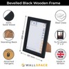 Wall Space 7x5 Black Frame | Bevelled Black Photo Frame