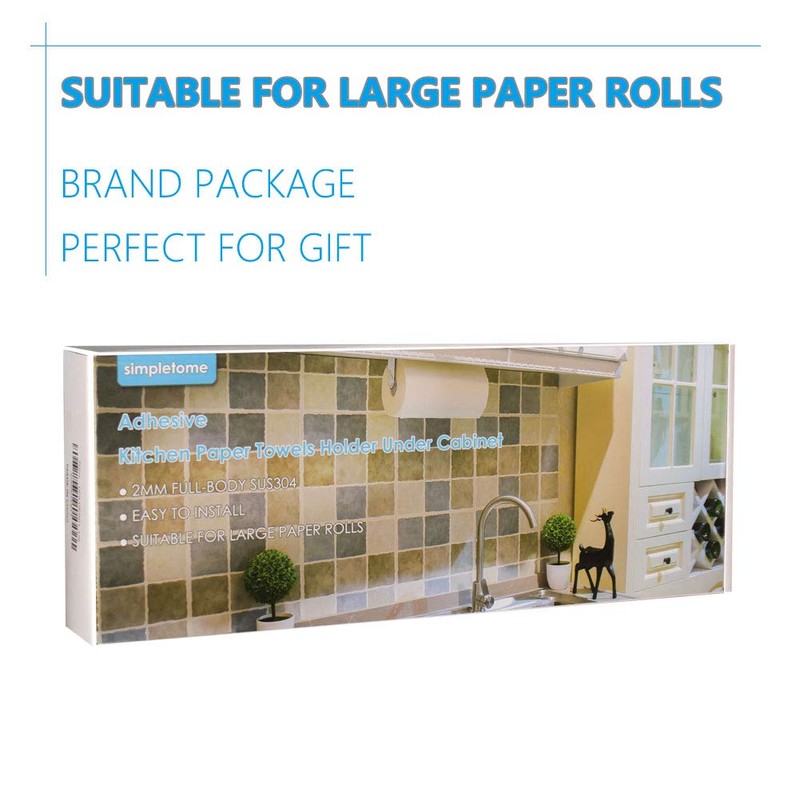simpletome Stainless Steel Kitchen Roll Holder Paper Towel Holder Kitchen
