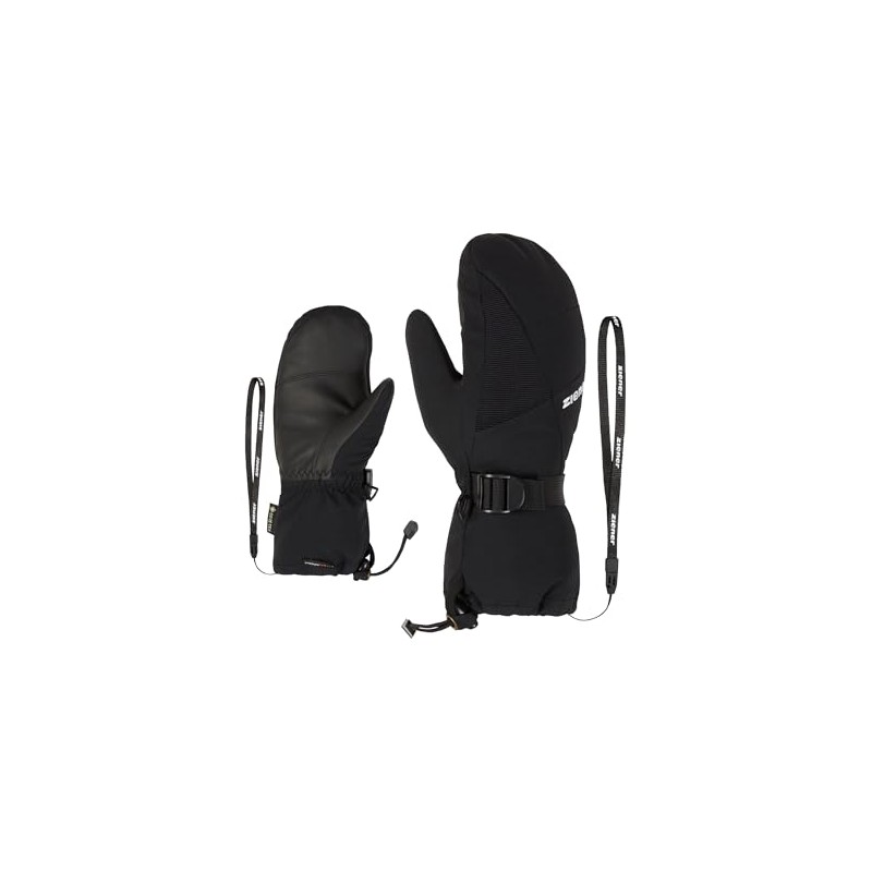 Ziener LANIC Children's Ski Mittens/Winter Sports, Waterproof, Breathable, Black, 5