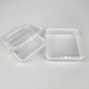 Small square plastic case transparent storage case storage container small items organizer 6.5/7.5/8.5cm 6.5cm 25ea