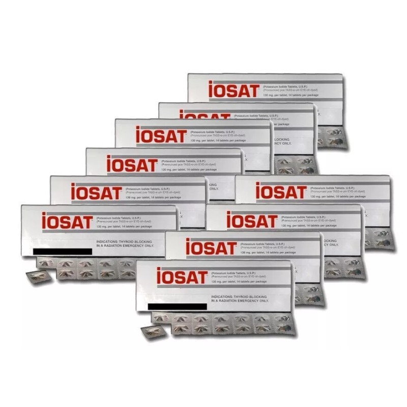 IOSAT Anti Radiation IOSAT Potassium Iodide Tablets 130MG 14 Tablets