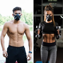 Training, Hypoxia, Oxygen Control, Sports, High Altitude Training, Training Mask, Anaerobic Exercise, 24 Level Switching, Strength, Endurance Training, Washable, Unisex