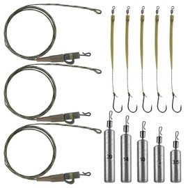 Leadcore Carp Leader Carp Accessories Dropshot Lead Fishing Hook Set Easy and Quick Assembly Suitable for All Types of Water and Fishing Equipment 3.5g/5g/10g/14g/20g