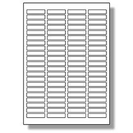 Label Planet® 84 Per Page/Sheet 5 Sheets (420 TINY TRANSPARENT Sticky Labels) CLEAR GLOSS POLYESTER A4 Glossy Premium Printable Product Stickers, 46 x 11.1MM LP84/46 GCP