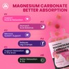 Magnesium Carbonate Gummies 500mg, Muscle & Digestive, Women & Men,