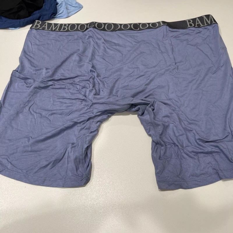 BAMBOO COOL Men's Breathable Underwear Mesh Boxer Briefs 4 Pack