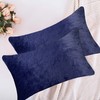 Home Brilliant Lumbar Throw Pillow Cover Decorative, Luxury Soft Faux