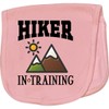 inktastic Future Hiker in Training Baby Burp Cloth Pink 3982b