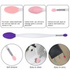 5stk Sanfte Doppelseitige Lippen Peeling Pinsel, Wiederverwendbar Silikon Lippen-Peeling Bürste