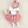 Yxiang Layered Ballet Tulle Tutu Rose Red Skirt for Baby