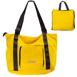 DALO VarioTote Bag, Large Capacity, 7.1 gal (30 L), Lightweight, Foldable, Carry-on, Waterproof Pockets, For Travel, Work, School, Gym, Sports, Unisex, yellow