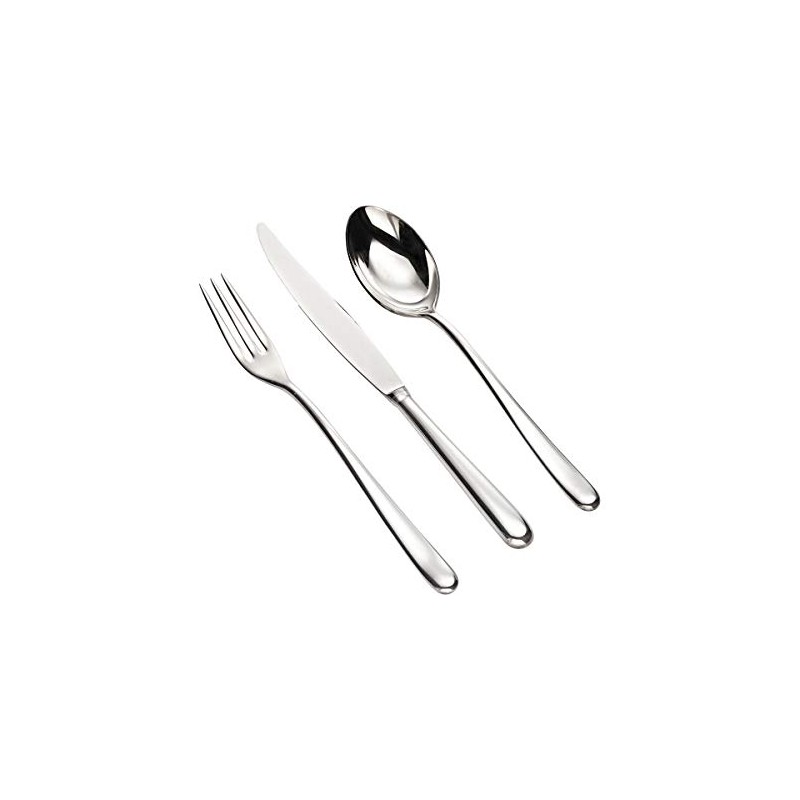 Alessi Caccia Dessertmesser 6 Stück Monoblock Edelstahl glänzend poliert