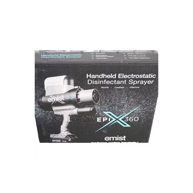 Emist Epix360 Electrostatic Handheld Sprayer With Case Sealed NEW