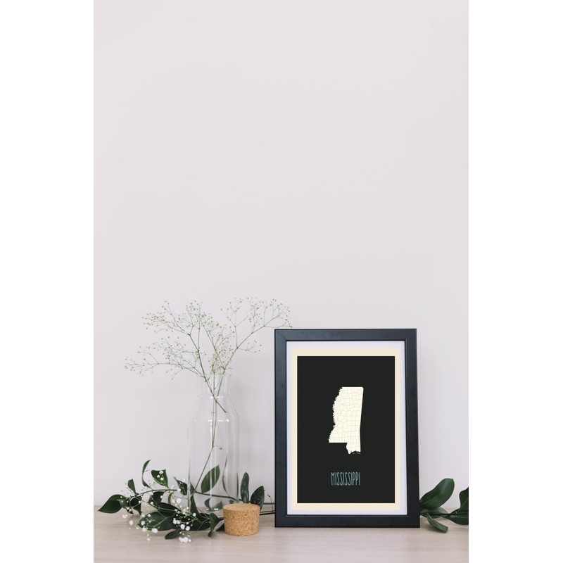 Mapa de Estados Unidos para niños, Mississippi