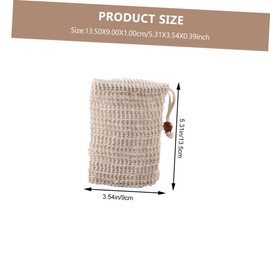 Baluue 6 Pack Plant Fiber Soap Bag Reusable Bath Foaming Pouch for Handmade Facial Soaps