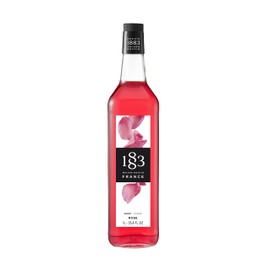 1883 Rose Syrup for Drinks, Made in France, 1 Liter Plastic Bottle