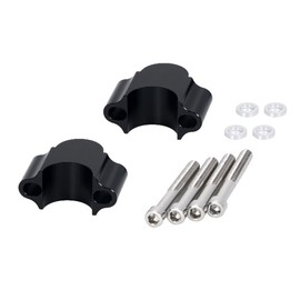 For Bikes, Black, 1.1 inches (28 mm), Handle, Posts, Height 1.2 inches (3 cm), Handle-Up Spacer, Standard Bar, Universal 2-Piece Set (Black, 1.1 inches (28 mm)