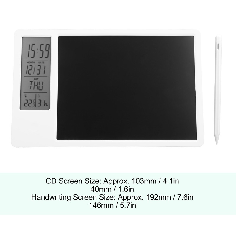 Electronic Calendar Writing Board Desktop Digital Display Handwriting Drawing Tablet