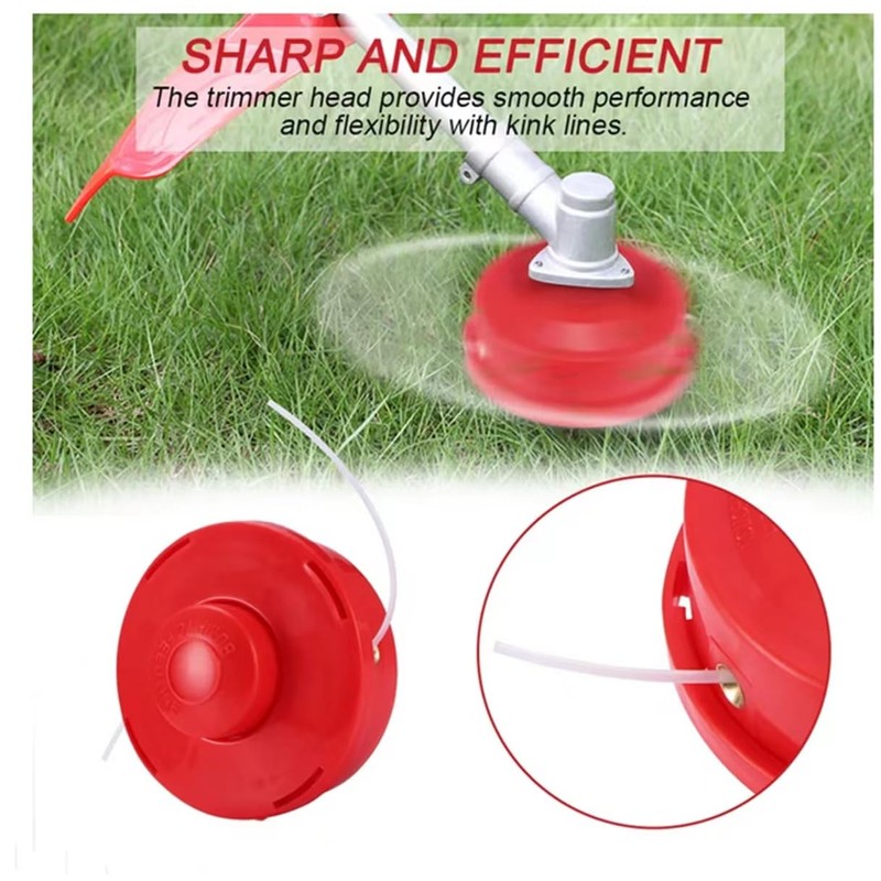 Universal Trimmer Head,Weed Eater Head,Replacement Petrol Trimmer High Strength Nylon