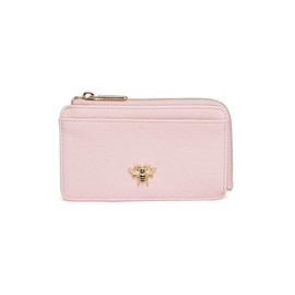 Alice Wheeler Bumble Bee Coin and Card Purse - Bath Collection - Vegan Leather (Pastel Pink)
