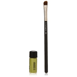 MAC Cosmetics Kit de pigmentos Chartreuse muy valioso Pigmento Chartreuse, 248 Brocha pequeña para sombreador de ojos
