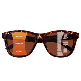 ZESAKER Progressive Reading Sunglasses for Women and Men Spring Hinges Multifocal Readers Sunglasses UV400 Protection (Tortoise, 2.5)