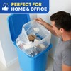 PLASTIC PRINCE 40-45 Gallon Trash Bags, Clear Trash Bags 40"W