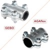 Malleable Iron Repair Clamp Sealing Clamp GEBO/AGAFLEX – 3/8 Inch
