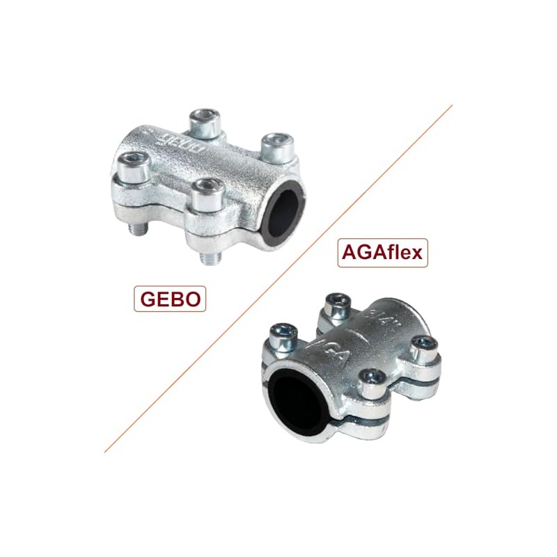 Malleable Iron Repair Clamp Sealing Clamp GEBO/AGAFLEX – 3/8 Inch