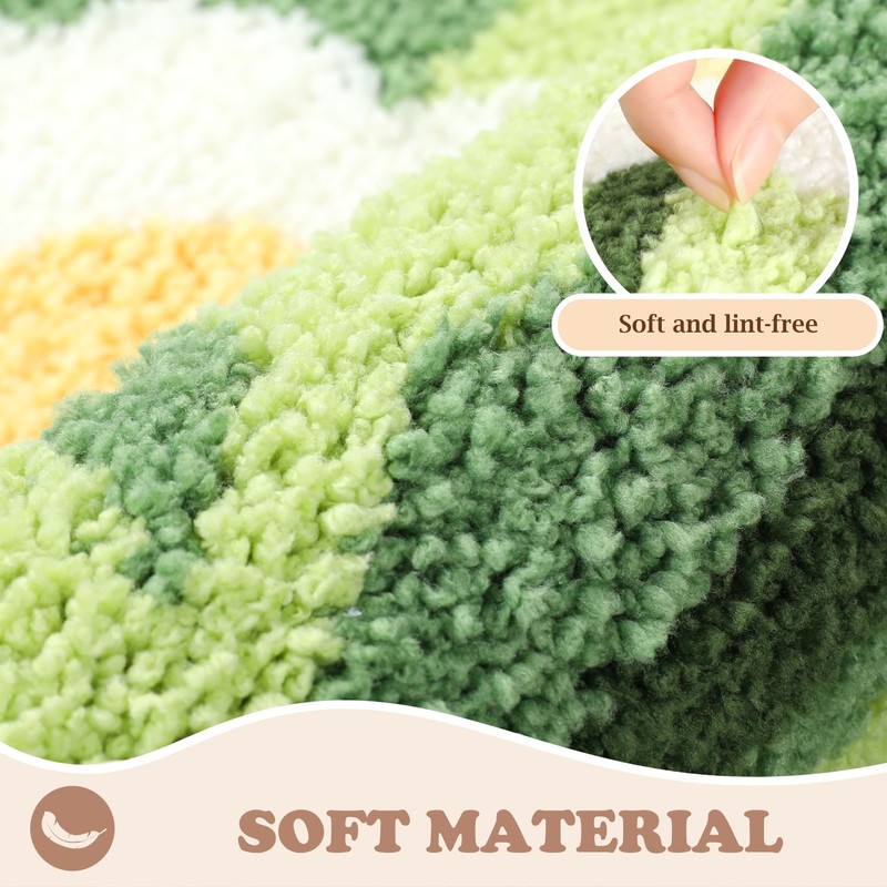 Tyrafry Luxury Bathroom Rugs Shaggy Bath Mats, Super Absorbent Shower
