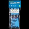 Texas-Rigs-for-Bass-Fishing-Leaders-with-Weights-Hooks-Rigged-Line-Kit (4/0 Hooks-3/8 oz Weight-5pcs)