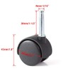 Just Accessories Pack of 8 Twin Nylon Wheel Castors Casters,