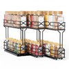 BOIVSHI Pull Out Spice Rack - Heavy Duty Vertical Spice