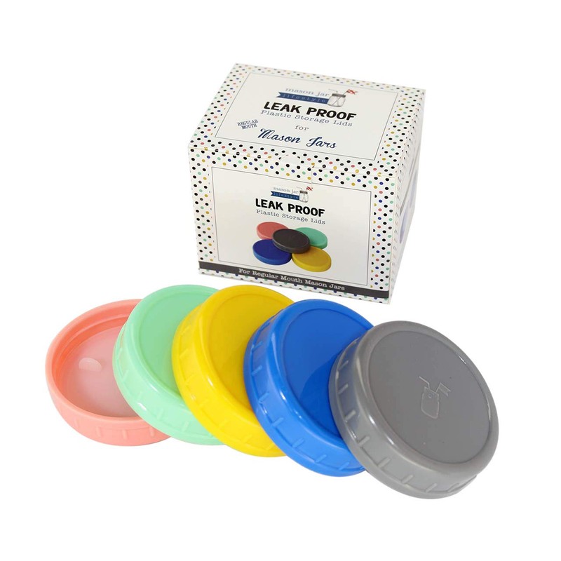 MJL Leak Proof Plastic Storage Lids With Silicone Liners For