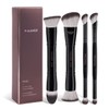 MAANGE Brochas Maquillaje, 4 Brochas de Maquillaje Premium de Doble