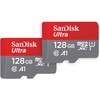 SanDisk 128GB (2-Pack) Ultra microSDXC UHS-I Memory Card (2x128GB) with