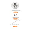 Rebower 10mm Rigid Flange Coupling Connector Motor Coupler (with Screw