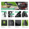 Wide Squirrel Baffle for Bird Feeder Pole, Outside Pole Mount