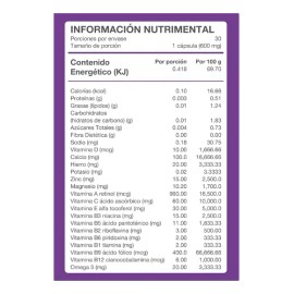 Acido Folico Mebipren 9 600 Mg Vitaminas Minerales 30 Caps Sabor Sin Sabor