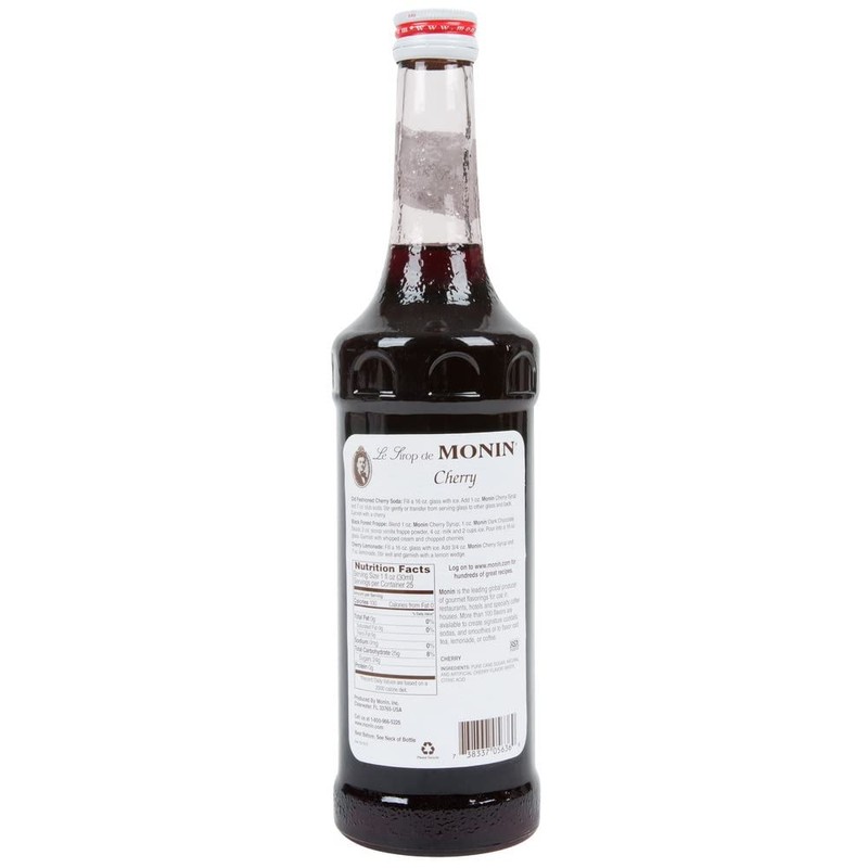 Monin Flavored Syrup, Cherry Drink Syrup, Great for Tea, Lemonade,