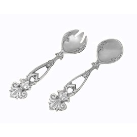 Arthur Court Designs Aluminum 10.5 inch Fleur-De-Lis Serving Set
