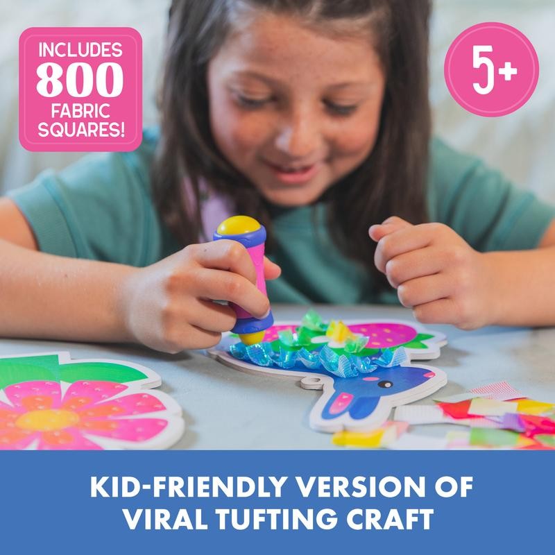 Educational Insights Creative Craft Kit – Tufting, Pom Poms &
