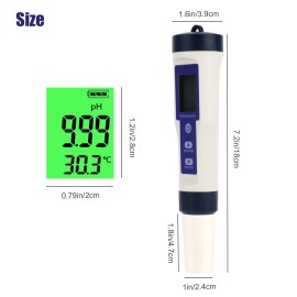 Unbranded 5 in 1 Water Quality Tester Meter Pen Digital LCD PH/TDS/EC/Sali
