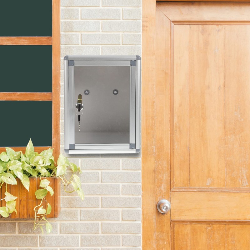 Operitacx Mailbox Outdoor Box Small Container Stainless Steel Container Office