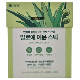 Chong Kun Dang Health Aloe Immune Stick (20g x 40 packets) / 종근당건강 알로에 이뮨 스틱 (20g x 40포)