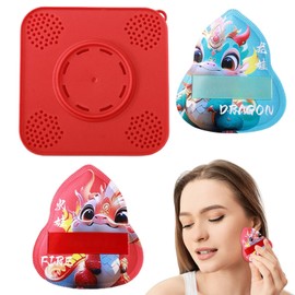 Makeup Puff - Dragon Pattern Setting Powder Puff | Face Makeup Puff with Storage Box, Makeup Sponges for Applying Loose Or Pressed Powders