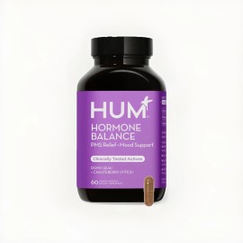 Unbranded Hum Nutrition Hormone Balance for PMS Relief; Mood Support Vegan Capsules-60ct